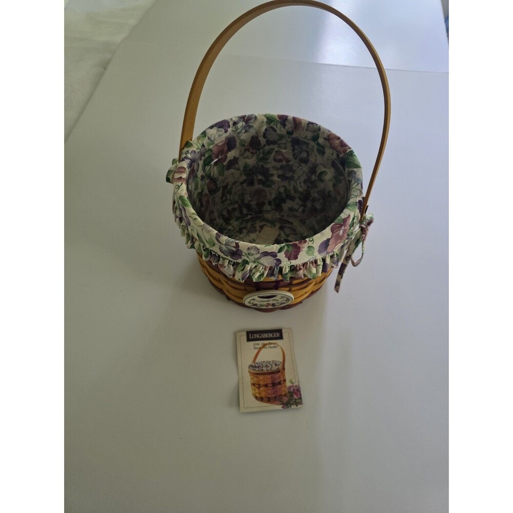 1996 Longaberger May Series Sweet Pea Basket